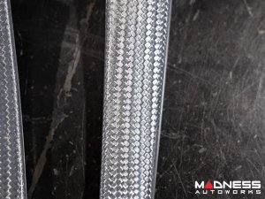 Alfa Romeo Stelvio Steering Wheel Trim - Carbon Fiber - Lower Trim Set - White Candy- QV Model